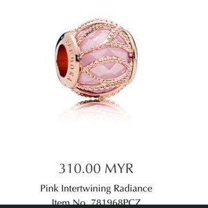 PANDORA Moments 14k Rose Gold
Plated Cz Charm in Pink